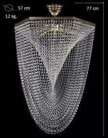 Plafonier cristal Bohemia diametru 57cm Carlisle CE