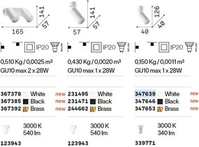 Aplica de perete DYNAMITE AP2 ROUND BIANCO