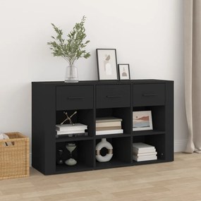 821005 vidaXL Servantă, negru, 100x30x59,5 cm, lemn compozit