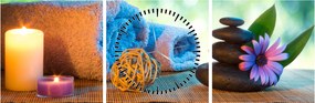 Tablou - Relaxare masaj pictura (cu ceas) (90x30 cm)