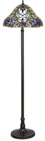 Lampadar cu abajur din sticlă vitrată Tiffany MIRELLA 2xE27/60W/230V Rabalux 8088