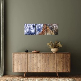 Tablou cu lup (cu ceas) (90x30 cm)