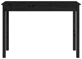 Masa consola, negru, 110x40x75 cm, lemn masiv de pin Negru, 110 x 40 x 75 cm, 1