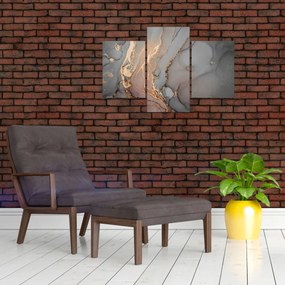 Tablou - Marmură gri-auriu (90x60 cm)