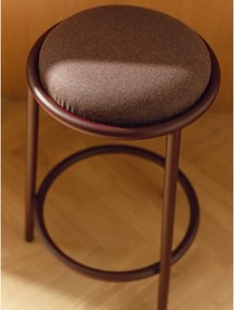 Scaun de bar burgundy din metal (înălțime șezut 68 cm) Hogo – noo.ma