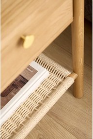 Noptieră în culoare naturală deschisă cu aspect de lemn de stejar Monfort – Actona