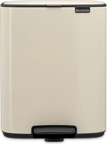 Coș de gunoi bej cu pedală din oțel 12 l Bo – Brabantia