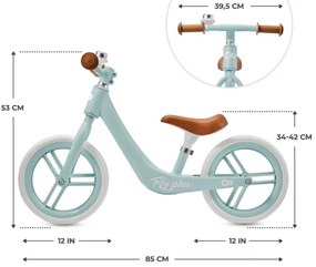 Bicicletă fără pedale KINDERKRAFT FLY PLUS Baby blue