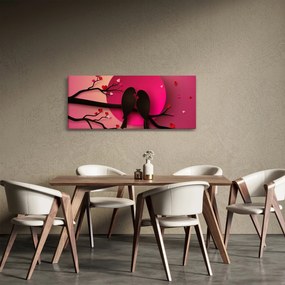 Tablou - Păsări îndrăgostite (120x50 cm)