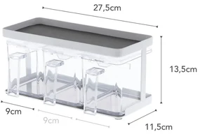 Recipiente 3 buc. pentru alimente Tower – YAMAZAKI