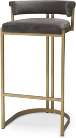 Scaun bar design LUX, Bar Stool Dante, gri 115838 HZ