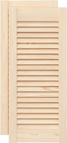vidaXL Uși de dulap design lambriu, 2 buc., 69x29,5 cm, lemn masiv pin