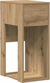 vidaXL Suport turn pentru computer cu sertar Artisan Stejar 30x44x74cm