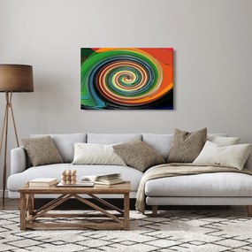 Tablou abstract - spirala colorata (90x60 cm)
