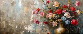 Tablou - Vaza de flori (120x50 cm)