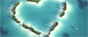 Tablou - Insulele inimii (120x50 cm)