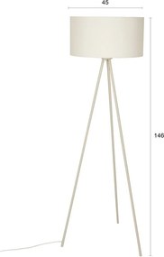 Lampadar bej (înălțime 146 cm) Susie – White Label