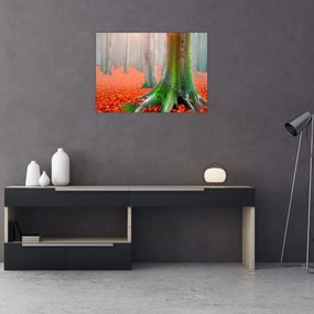 Tablou pe sticlă cu pomi (70x50 cm)