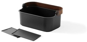 Organizator de baie negru din plastic reciclat Bellwood – Umbra