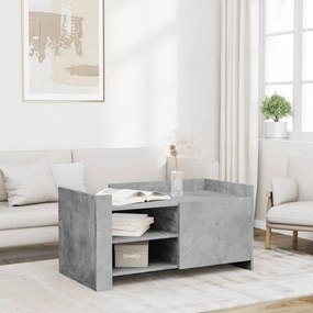 vidaXL Măsuță de cafea, gri beton, 100x50x50 cm, lemn prelucrat