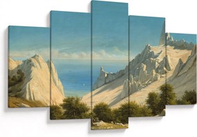 Tablou - Georg Emil Libert, View of Sommerspiret, the Cliffs of Møn, reproducere (150x105 cm)