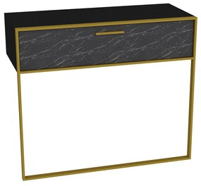 Măsuță consolă Poppy 1 (auriu + Negru) . 1102468