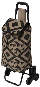 Carucior cumparaturi Inco, textil, cadru metalic, 41 x 32 x H 93 cm, 2 kg, 30 l
