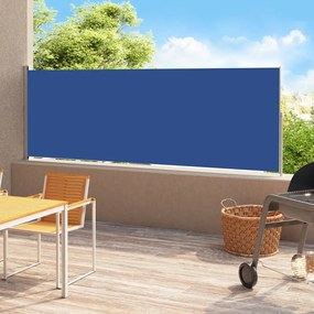 vidaXL Copertină laterală retractabilă de terasă, albastru, 200x500 cm