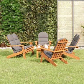 3152138 vidaXL Set mobilier de grădină Adirondack, 5 piese, lemn masiv acacia