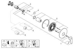 GROHE START FLOW 29116000 - baterie de duș, crom lucios