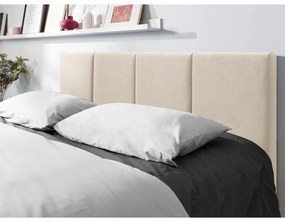 Pat matrimonial 160x200 cm bej tapițat cu spațiu de depozitare cu somieră Juniper – Mazzini Beds