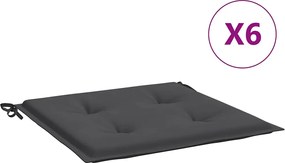 vidaXL Perne scaune grădină 6 buc. antracit 50x50x4 cm țesătură Oxford