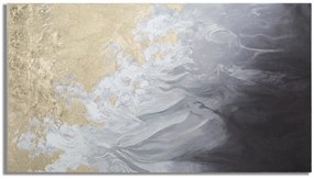 Tablou decorativ multicolor din lemn de Pin si panza, 180x3,8x100 cm, Action Mauro Ferretti