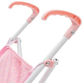 Baby Mix Cărucior de golf pliabil pentru păpușiTara roz, 54 x 28 x 50 cm