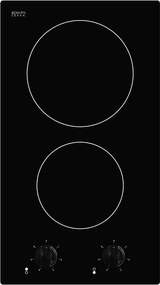 Plita vitroceramica incorporabila Crown VC 32, 3000 W, 12 setari, Indicator de caldura reziduala, Negru