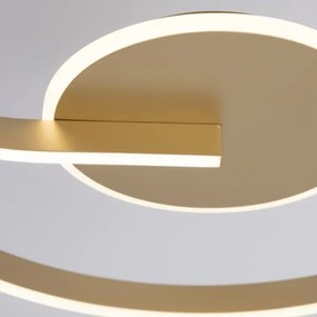Plafonieră LED LORENZO, 22W, 230V, Ø 50 cm, auriu