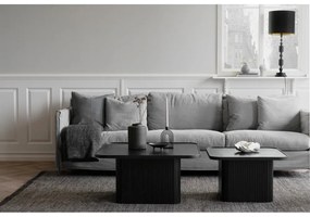 Măsuță de cafea din lemn de stejar Rowico Sullivan, 80 x 80 cm, negru