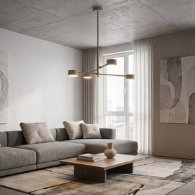 Lustră pe tijă NATSU 4xGX53/10W/230V bej