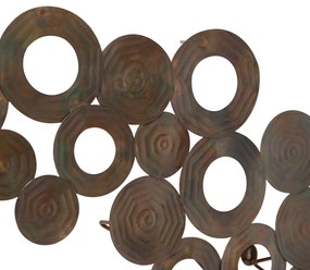 Aplică de perete Art Deco cupru 77 cm - Circles