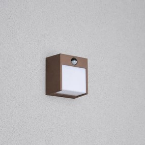 Brilagi-LED Aplică de exterior cu senzor TERNI, LED 12W, 230V, maro, IP44