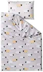 Lenjerie de pat din microfibra SHEEP DREAM gri Dimensiune lenjerie de pat: 70 x 90 cm | 140 x 200 cm