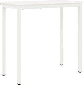 vidaXL Masă de bar Alb 110 x 55 x 105 cm Lemn de pin masiv