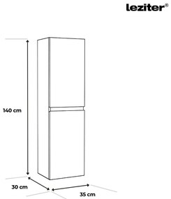Dulap suspendat Vario Trim 35 stejar alb