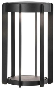 Felinar cu LED negru cu USB (înălțime 30 cm) pentru exterior Firefly – Zone