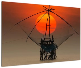 Tablou - Răsărit, Lacul Pakpra (90x60 cm)