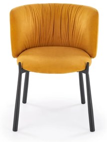Scaun K531 velvet mustariu
