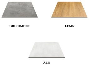 BLAT MASA PATRAT MELAMINAT -HORECA- - GRI CIMENT - 60 cm / 60 cm