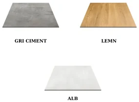 BLAT MASA PATRAT MELAMINAT -HORECA- - GRI CIMENT - 60 cm / 60 cm