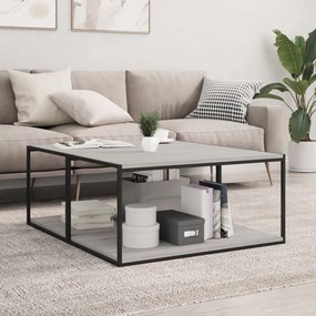 vidaXL Rafturi de perete, 4 buc., gri sonoma, 80x50x1,5 cm, lemn