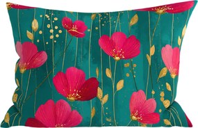 Husa de perna din bumbac VIVIDELLE POLY 50x70 cm, verde